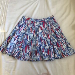 Lilly Pulitzer Red Right Return Skirt